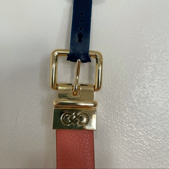 Cole Haan Leather Pink Tan Reversible Belt Medium - Picture 5 of 9